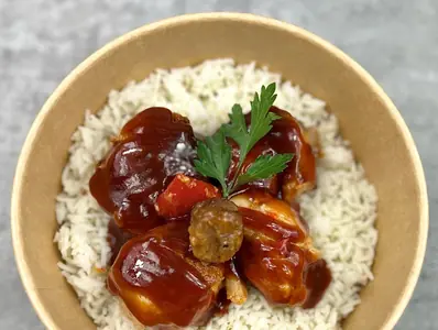 BBQ chicken with Rice