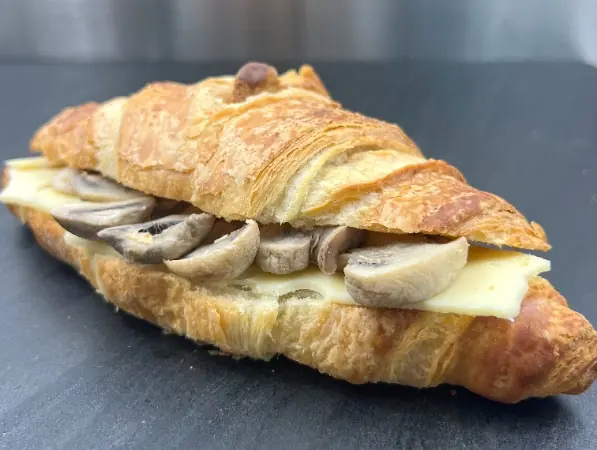 Cheese & Mushroom croissant