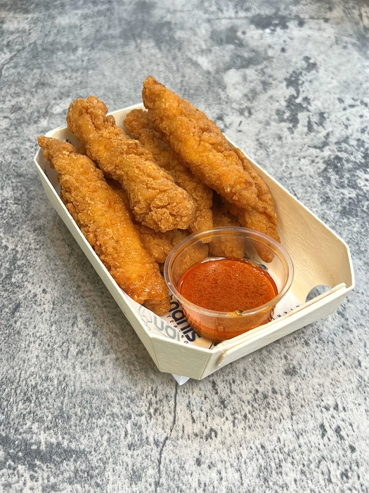 Crispy chicken goujons