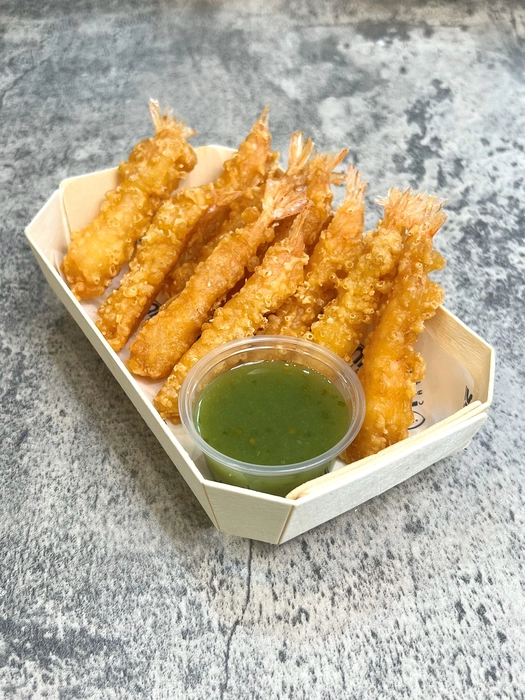 Filo pastry prawns